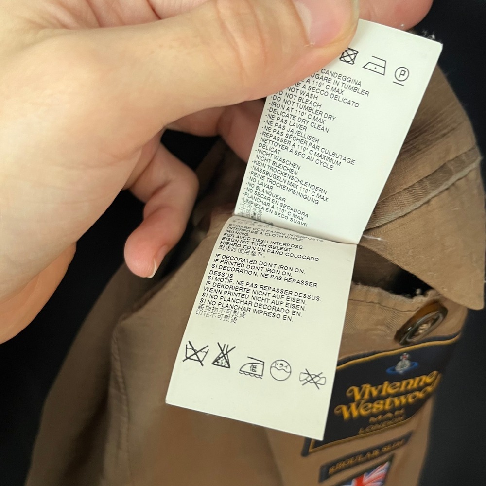 Vivienne Westwood Man Navy Blue 2-Button Blazer Jacket Made in Italy IT 52 US 42 - Picture 14 of 16
